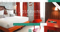 Desktop Screenshot of hotel-josephine.com